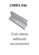 Schletter Eindklem - 46mm - 1 stuk - zonder toebehoren - alu -alternatief 246 AL3700-BRUT 130001-046