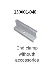 Schletter Eindklem - 48mm - 1 stuk - zonder toebehoren - alu 130001-048