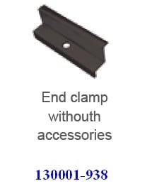 Schletter Eindklem - 38mm - 1 stuk - zonder toebehoren - zwart 130001-938