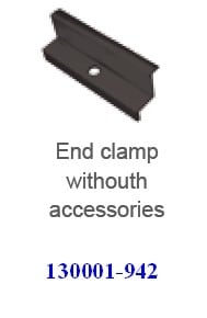 Schletter Eindklem - 42mm - 1 stuk - zonder toebehoren - zwart 130001-942