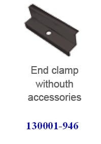 Schletter Eindklem - 46mm - 1 stuk - zonder toeb. zwart - alternatief 246 AL3700-9005M 130001-946