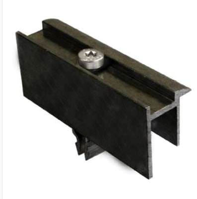 Schletter Eindklem - Rapid²+ - 46mm - 1 stuk - voorgemonteerd - zwart 131001-946