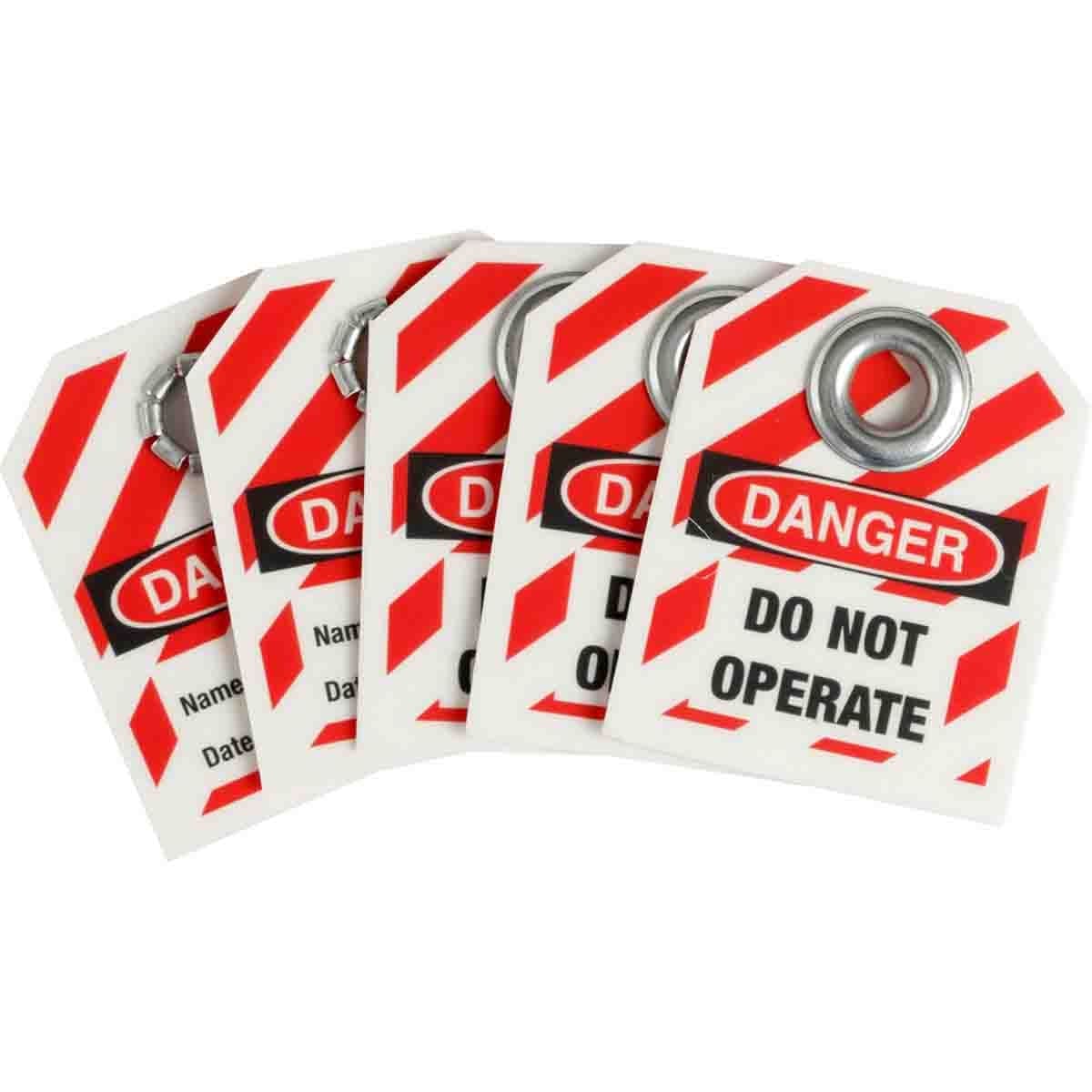 BRADY Mini safety lockout tags (25) 148824