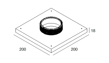 DELTA LIGHT MOUNTING KIT R82 TRIMLESS CSC 15212 0070