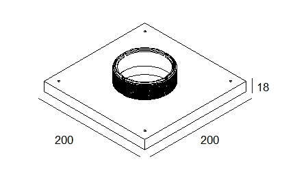 DELTA LIGHT MOUNTING KIT R82 TRIMLESS CSC 15212 0070