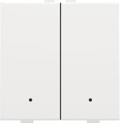 NIKO Tweevoudige drukknop met leds en comfortsensoren 154-52202