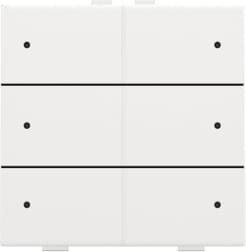 NIKO Zesvoudige drukknop met leds en comfortsensoren 154-52206