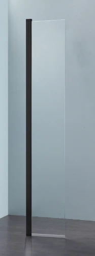 Open Wall 2.0 draaibaar deel 350 x 2000 mm - transparant - zwart mat 1564353