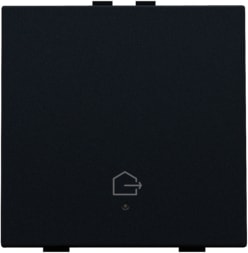 NIKO Enkelvoudige drukknop met led en comfortsensoren en symbool 161-52921