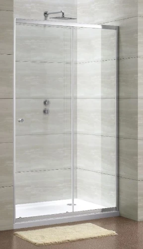 Free Basic schuifdeur 2-delig 1160 - 1200 x 1900 mm transparant - chroom 1626645