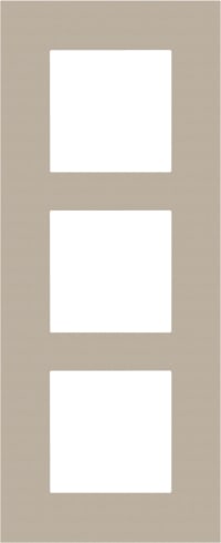 NIKO Afdekplaat (60mm) PURE 3-voudig verticaal