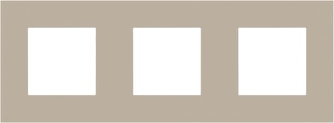 NIKO Afdekplaat (71mm) PURE 3-voudig horizontaal