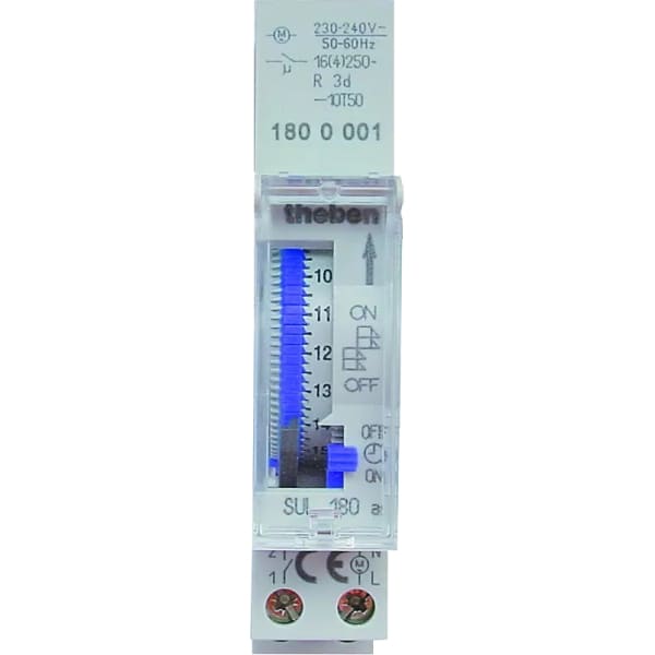 THEBEN Klok 24U met gangreserve 230V 45-60HZ 1NO 16A 1682