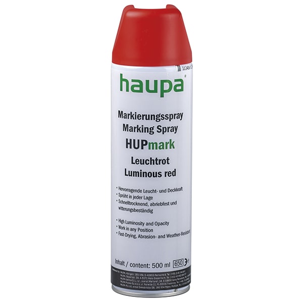 Haupa Markeerspray HUPmark rood 500ml 170140