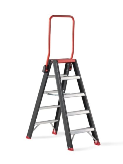 Altrex Taurus dubbel oploopbare trapladder TDO - 5 treden - met inklapbare beugel 192605