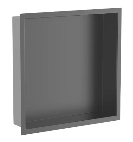 Vivo inbouwnis 300 x 300 x 70 mm - Gun Metal PVD - staal mat PVD 1960667
