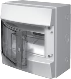 ABB Verdeelkast Fix-o-Rail 65 8M 1R IP65 250x232x155mm transparant opbouw 1SLM006501G1201