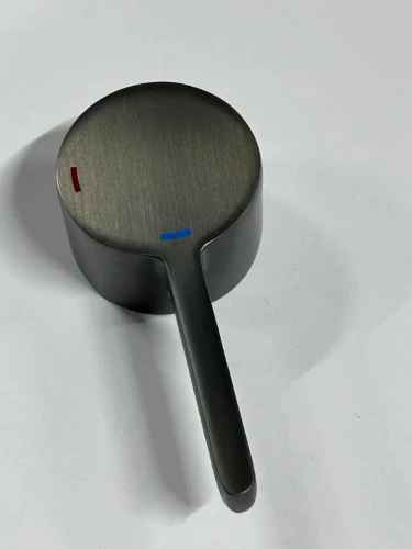 Vivo Hendel voor inbouwwastafelmengkraan - bevestiging onderaan - Gun Metal PVD - staal mat PVD 2021966
