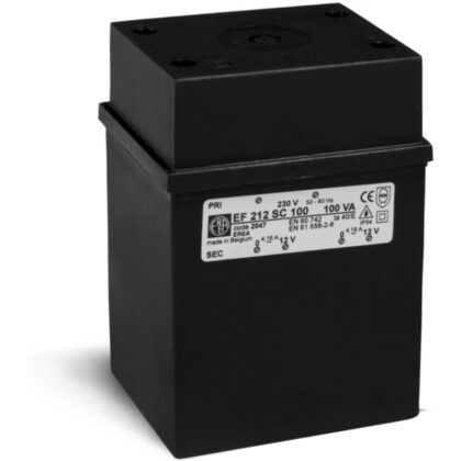 EREA 1f Veiligheidstransfo IP54- 0-230V // 2x0-12V-P 100VA 2047