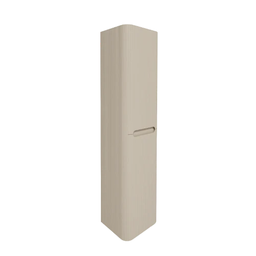 Klaire Round ribbel hoge kolomkast 305 x 400 x 1700 mm - zand mat 2070017