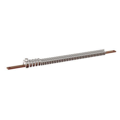 LEGRAND XL³HP 630 - Vlakke koperen rail 12x4mm - Clips - 24 mod - Breedte 465mm 2BPL24