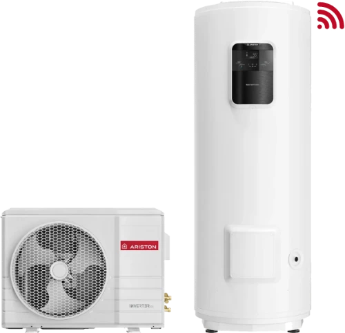 Ariston Nuos Split Inverter Wifi ER 150 warmtepompboiler 150 l - 2500 W - vertikaal - muurmodel - ERP label sanitair: A+ 3069761