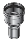 Roccheggiani SPG 316L inox enkelwandig verloop MM 150 x 80 mm 31.461.11.50