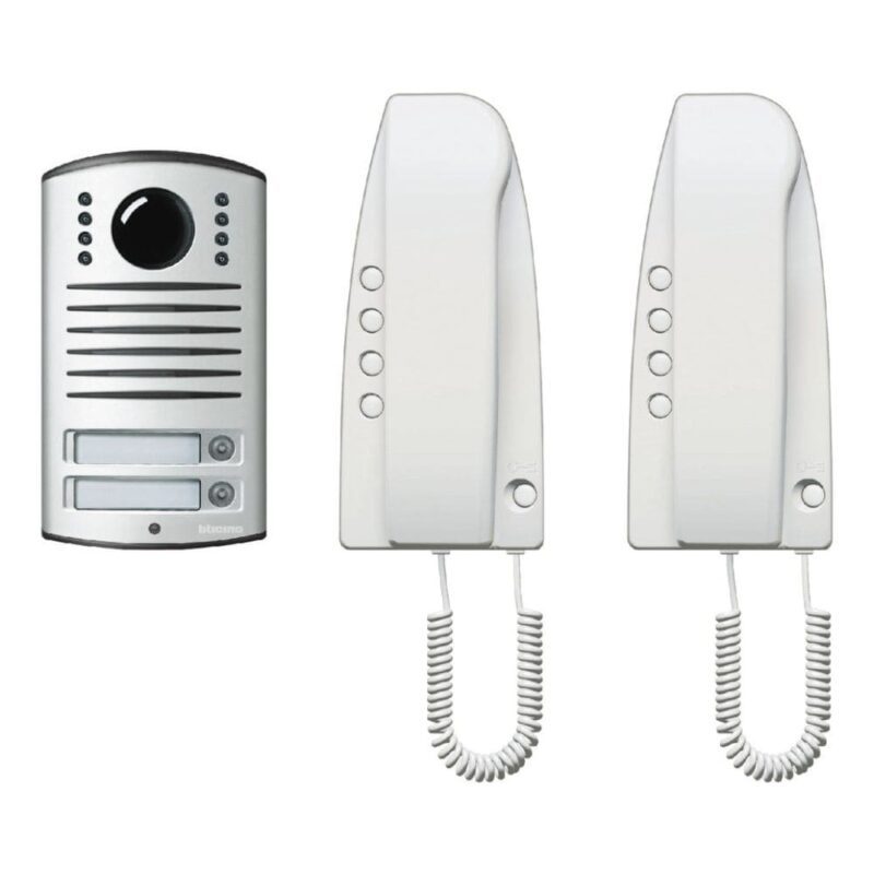 BTICINO Kit Parlofonie analoog 2 drukknoppen. Linea 2000
