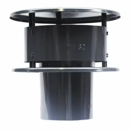 Burgerhout Alu zwart Trega / Giveg kap 130 mm - zwart gelakt 40.045.23.94