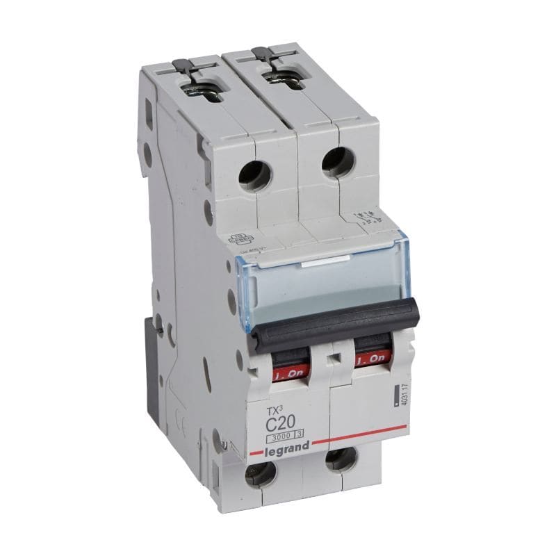 LEGRAND Automaat TX³ 3kA 2P C20 230/400V - 2 modules 403117