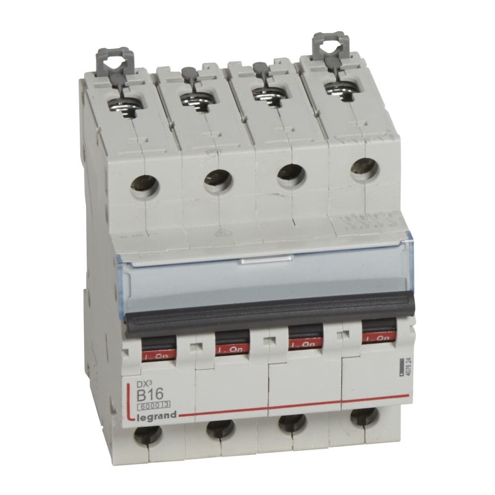 LEGRAND Automaat DX³ 6000A/10kA 4P B16 400V - 4 modules 407624