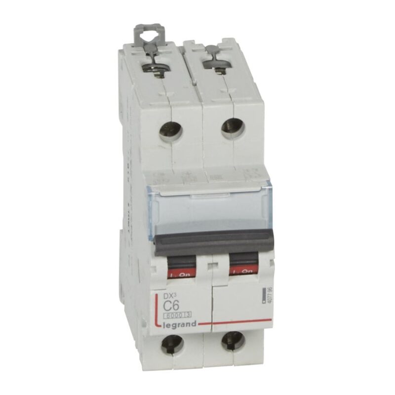 LEGRAND Automaat DX³ 6000A/10kA 2P C06 400V 2 modules 407796