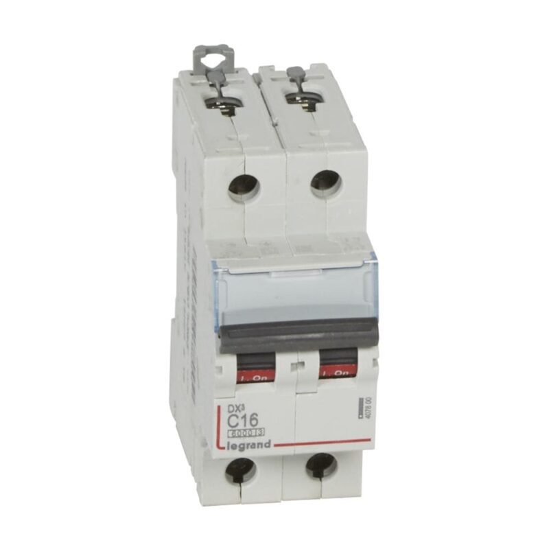 LEGRAND Automaat DX³ 6000A/10kA 2P C16 400V 2 modules 407800