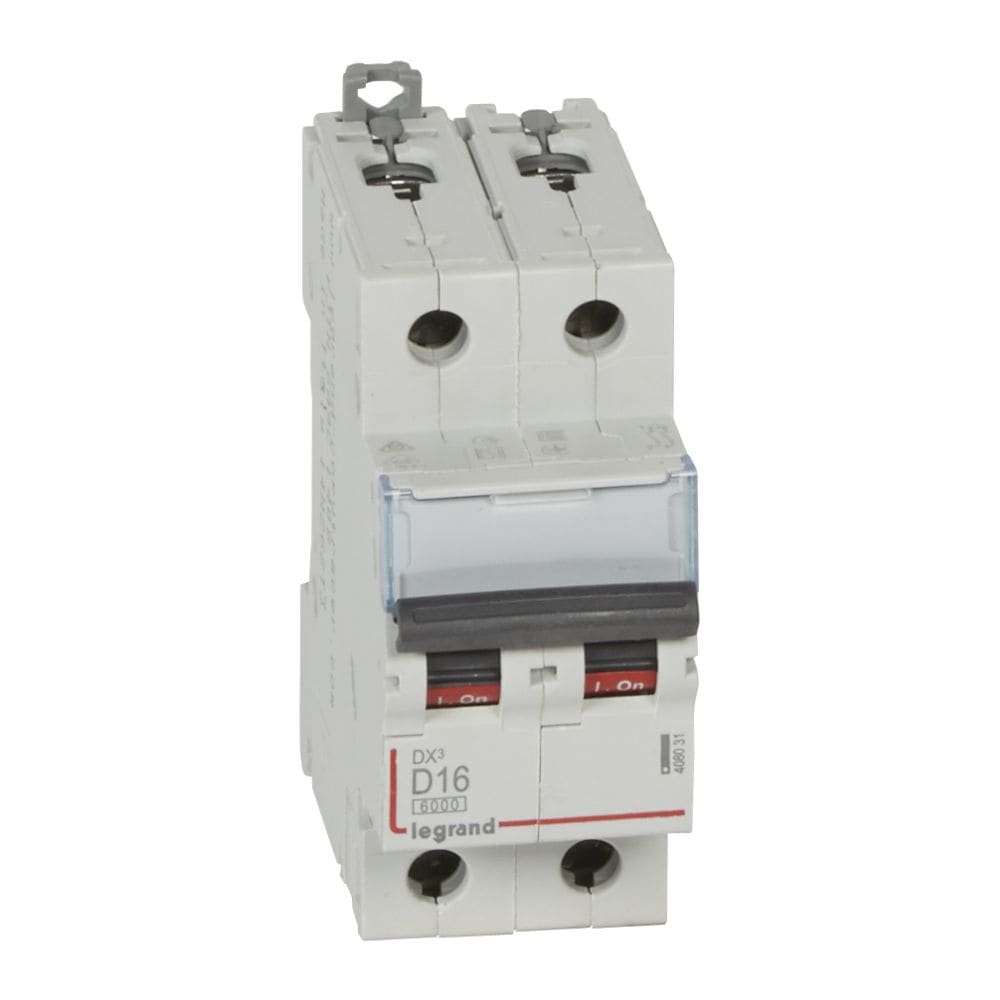 LEGRAND Automaat DX³ 6000A/10kA 2P D16 400V 2 modules 408031