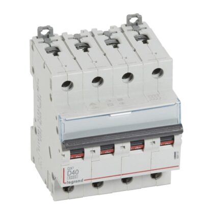 LEGRAND Automaat DX³ 6000A/10kA 4P D40 400V 4 modules 408151