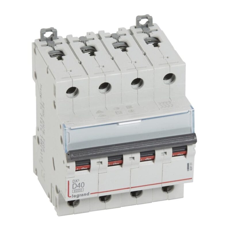 LEGRAND Automaat DX³ 6000A/10kA 4P D40 400V 4 modules 408151