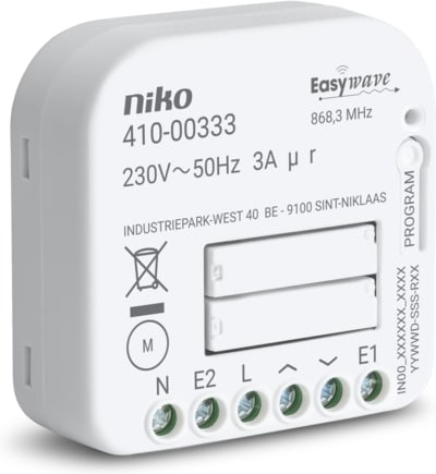 NIKO RF-ontvanger voor motorsturing