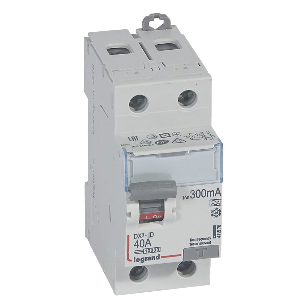 LEGRAND Differentieelschakelaar DX³ 2P 300mA 40A Type A - 2 modules 411570