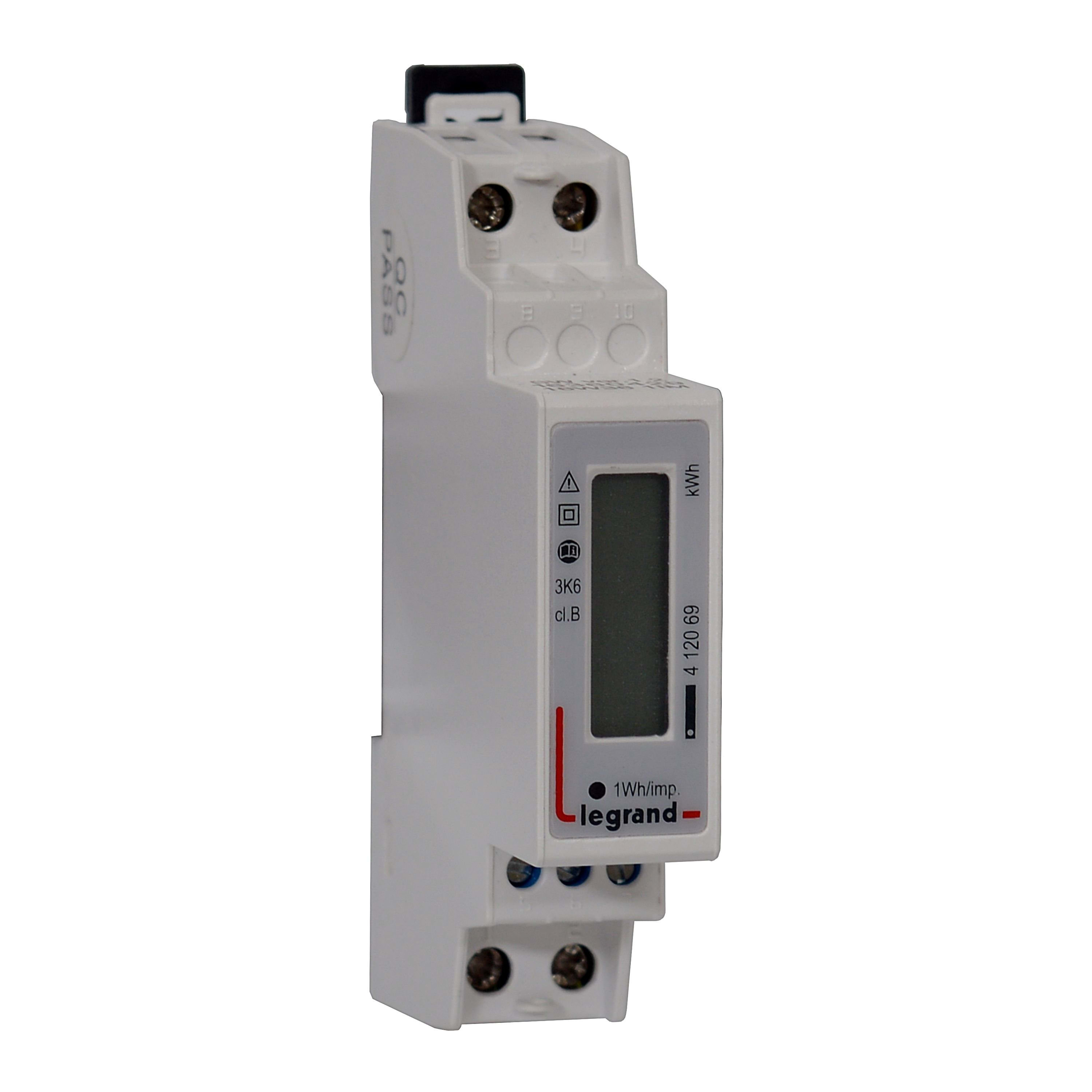 LEGRAND Teller enkelf. 45A - MID met impulsen - 1 module 412069