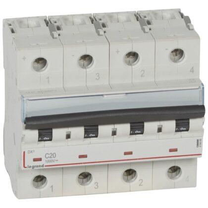 LEGRAND Automaat 1000Vdc - 20A 2 poles - 4 modules 414449