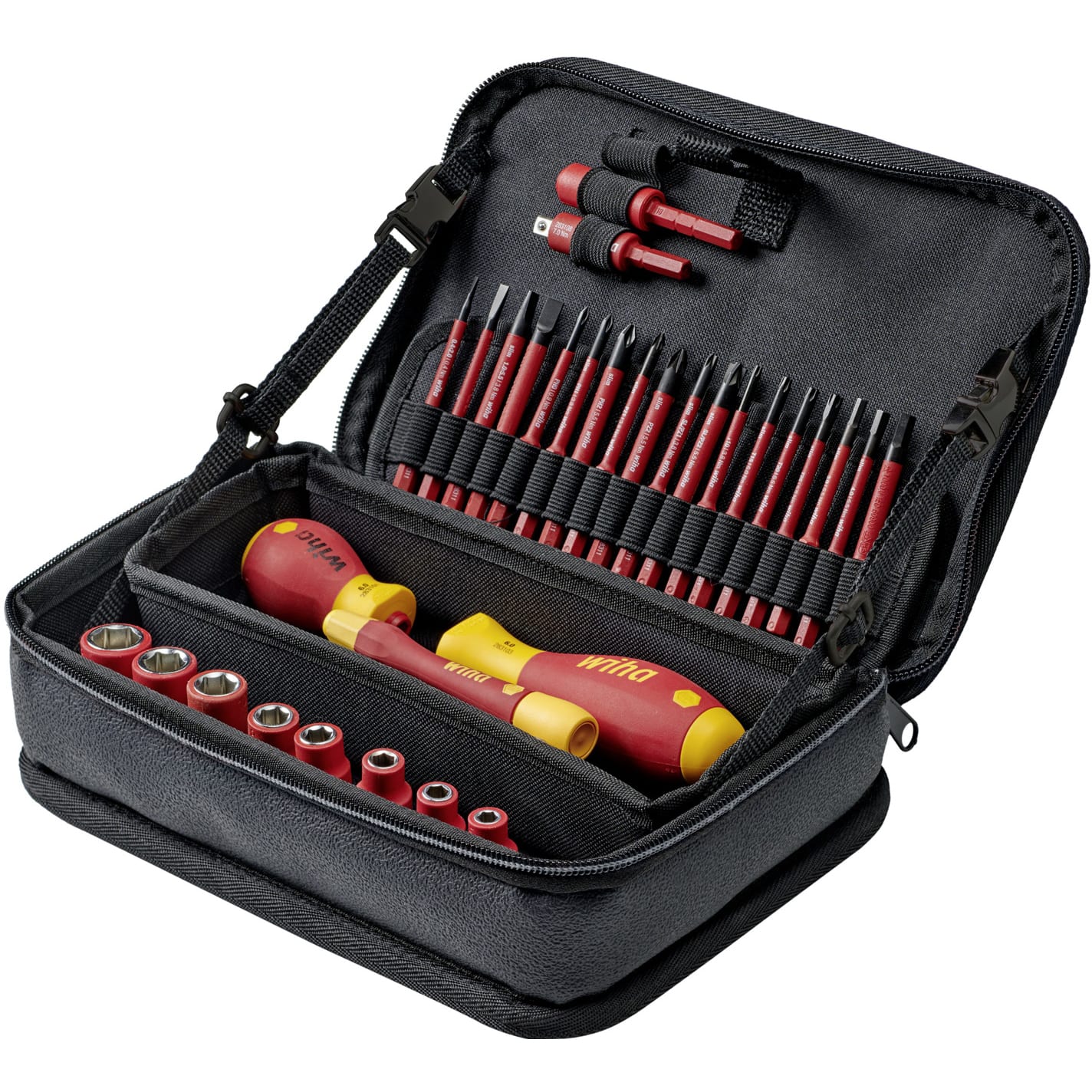 Wiha Gereedschapset slimVario electric assorti 32-delig incl. functionele tas 43465