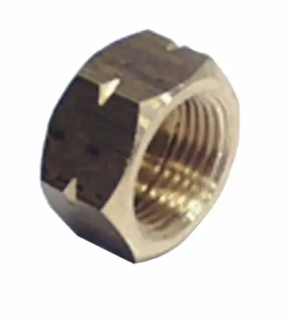 Moermondstuk vr kleine fles uitw. incl moer 1/4" moer type shell 44965+44994