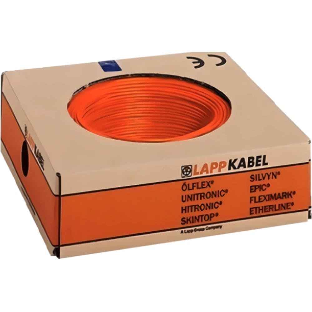 LAPP CABLE VOBs H07V-K draad pvc soepel 750v Eca 70°c oranje 6mm² 4520094/1