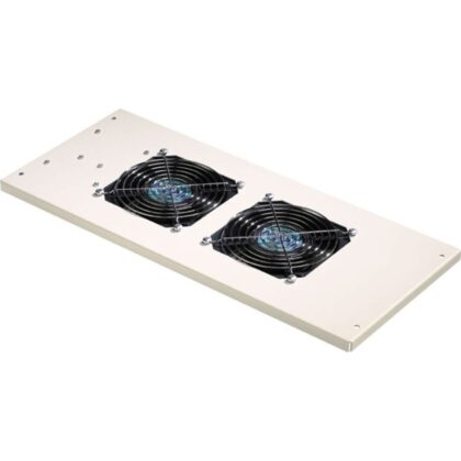 Excel Networking Solutions 2-Way Roof Mount Fan Tray - Black 540-302-BK-SCHUKO