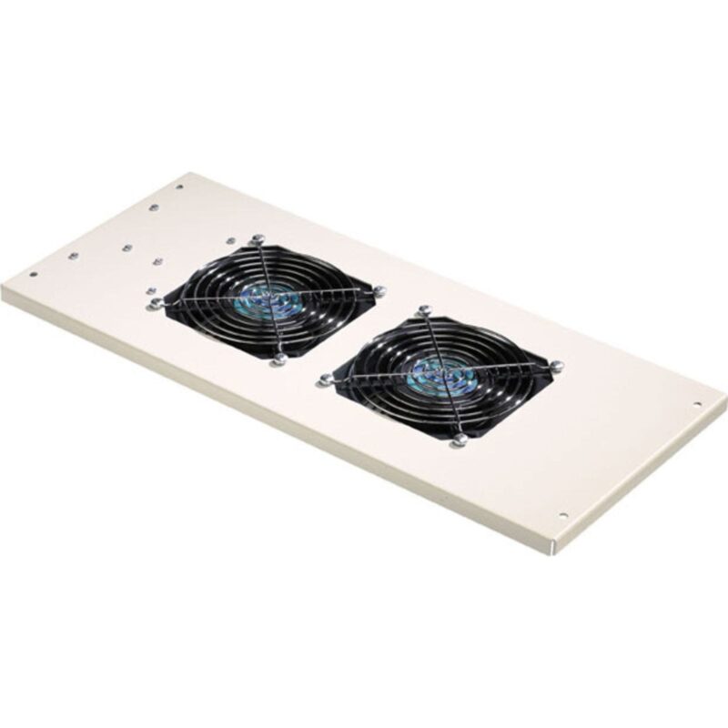 Excel Networking Solutions 2-Way Roof Mount Fan Tray - Black 540-302-BK-SCHUKO