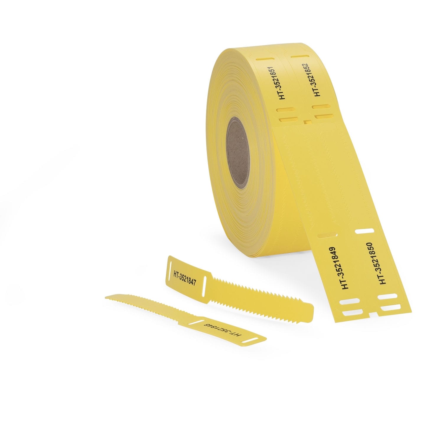 Hellermann Tyton Markeringsplaatje ladderformaat loop-versie 18x124 mm geel 556-80589