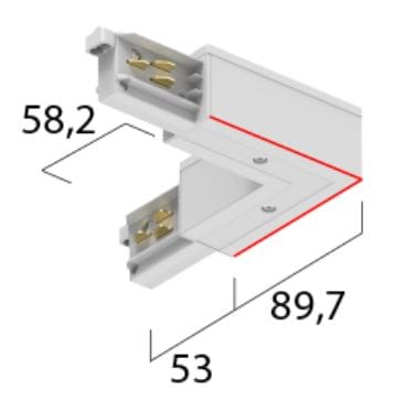 EXTERUS 3~ Eutrac Onetrack L-coupler outside