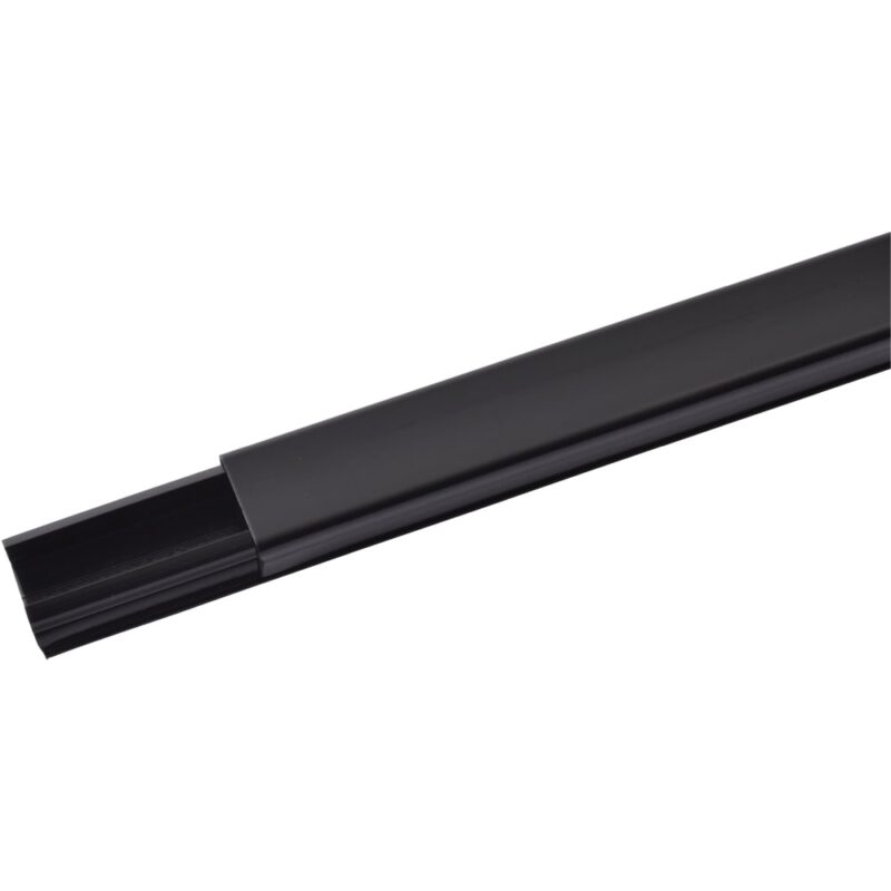 LEGRAND Lijst 20 x 12.5 zwart  L2.1m met deksel +beschermingsfilm 601021