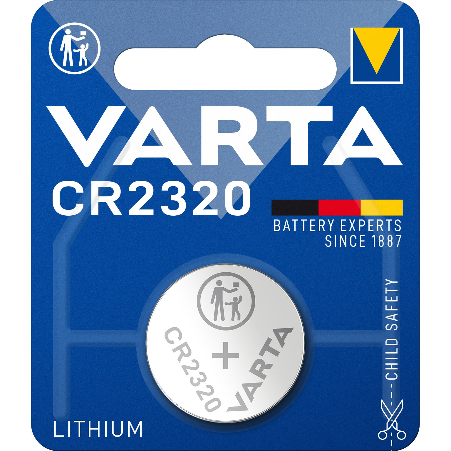 VARTA Knoopcelbatterij LITHIUM - CR2320 - 3V 135mAh - blister 1 stuk 6320.101.401