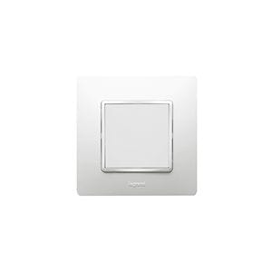 LEGRAND Niloé afsluitplaatje integ. Mosaic wit met spanklauwen 665695